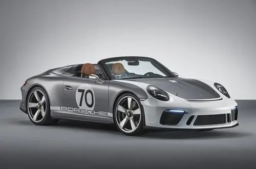 2018 Porsche 911 ( 991 type II ) Speedster Concept White Tank-Top - idPoster.com