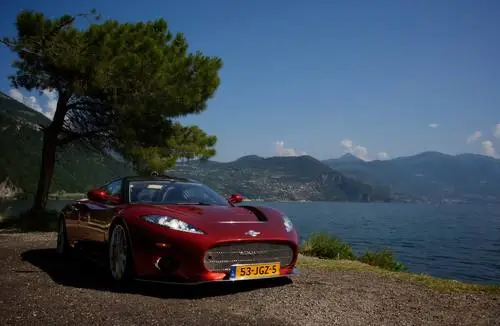 2009 Spyker C8 Aileron Photo Shoot in Italy Women's Colored Tank-Top - idPoster.com