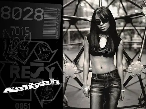 Aaliyah White T-Shirt - idPoster.com