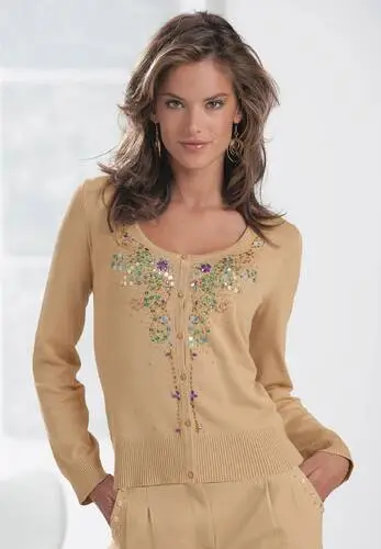 Alessandra Ambrosio Women's Colored  Long Sleeve T-Shirt - idPoster.com