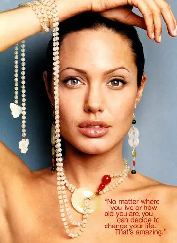 Angelina Jolie Men's Colored T-Shirt - idPoster.com