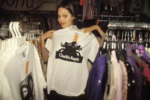 Angelina Jolie Women's Colored T-Shirt - idPoster.com