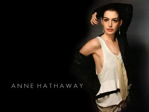 Anne Hathaway Women's Colored T-Shirt - idPoster.com