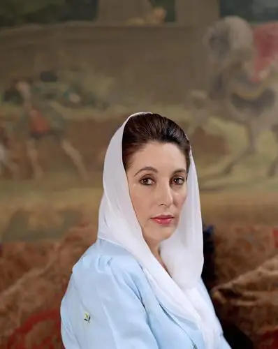 Benazir Bhutto Men's Colored  Long Sleeve T-Shirt - idPoster.com