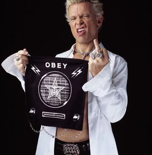 Billy Idol Protected Face mask - idPoster.com