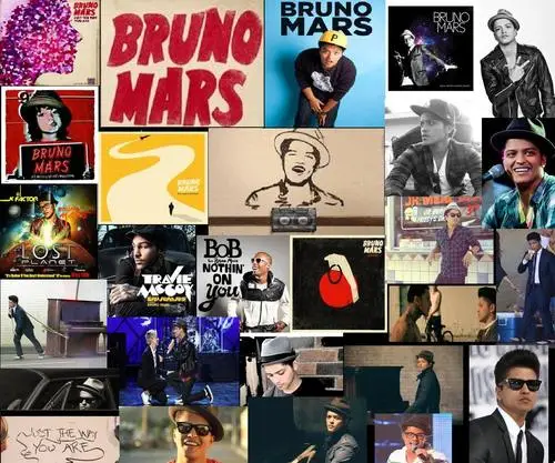 Bruno Mars Men's Colored  Long Sleeve T-Shirt - idPoster.com