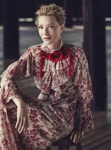 Cate Blanchett Women's Colored  Long Sleeve T-Shirt - idPoster.com