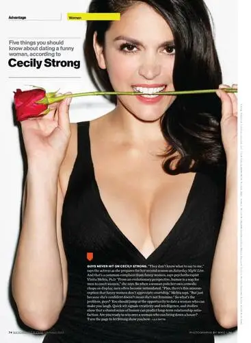 Cecily Strong Men's Colored T-Shirt - idPoster.com