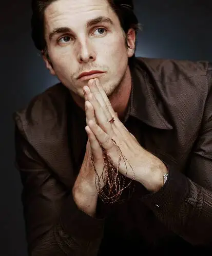 Christian Bale Men's Colored  Long Sleeve T-Shirt - idPoster.com