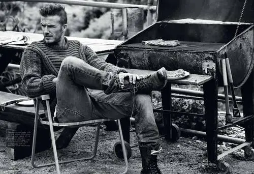 David Beckham White Tank-Top - idPoster.com