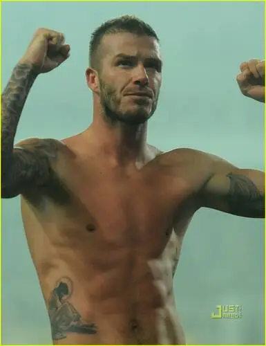 David Beckham White Tank-Top - idPoster.com