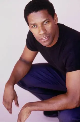 Denzel Washington Men's Colored  Long Sleeve T-Shirt - idPoster.com