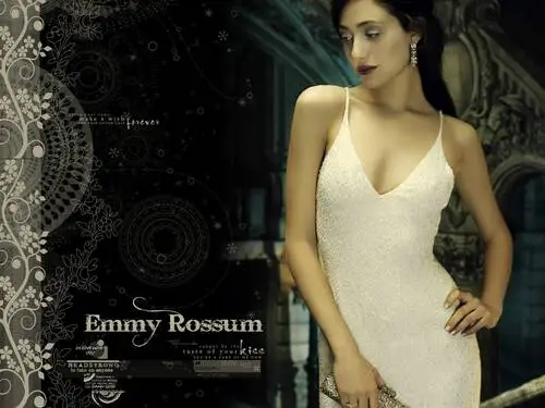 Emmy Rossum White T-Shirt - idPoster.com