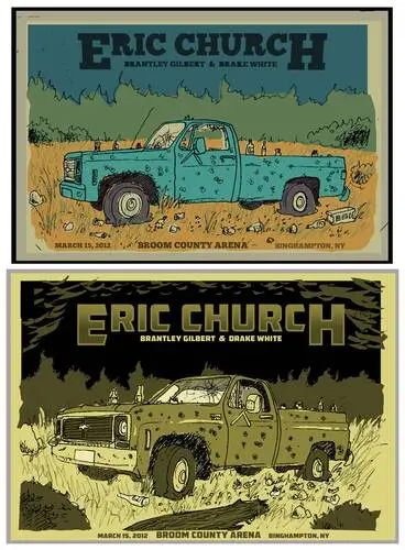 Eric Church White T-Shirt - idPoster.com