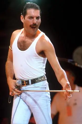 Freddie Mercury White T-Shirt - idPoster.com