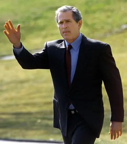 George Walker Bush Drawstring Backpack - idPoster.com