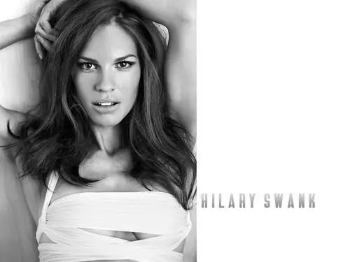 Hilary Swank Women's Colored  Long Sleeve T-Shirt - idPoster.com