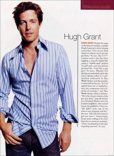 Hugh Grant Men's Colored  Long Sleeve T-Shirt - idPoster.com
