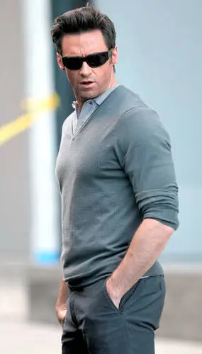 Hugh Jackman Men's Colored  Long Sleeve T-Shirt - idPoster.com