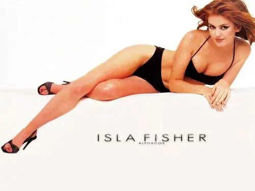 Isla Fisher White T-Shirt - idPoster.com