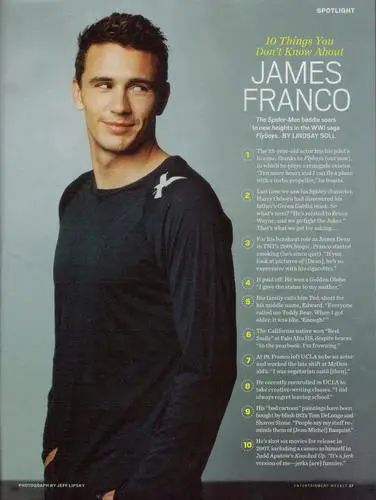James Franco Men's Colored T-Shirt - idPoster.com