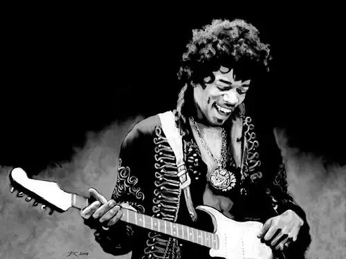 Jimi Hendrix White Tank-Top - idPoster.com