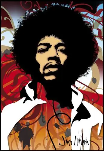 Jimi Hendrix White T-Shirt - idPoster.com