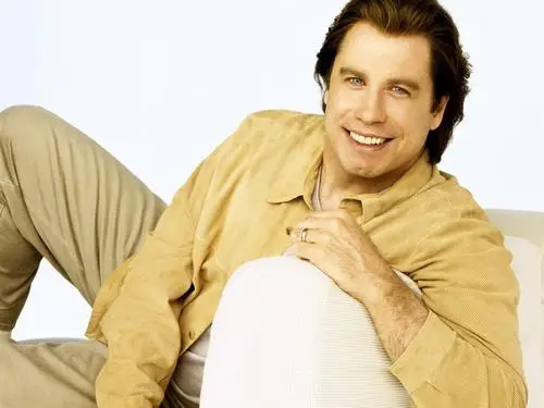 John Travolta White T-Shirt - idPoster.com