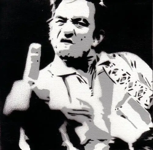 Johnny Cash White T-Shirt - idPoster.com