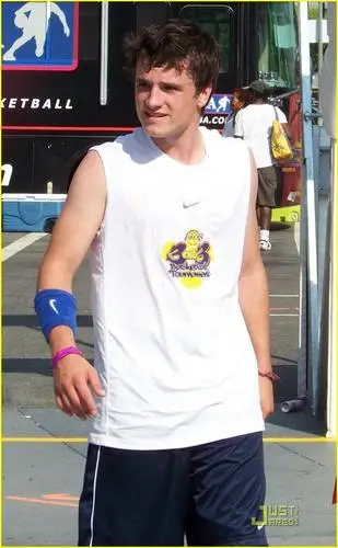Josh Hutcherson White T-Shirt - idPoster.com