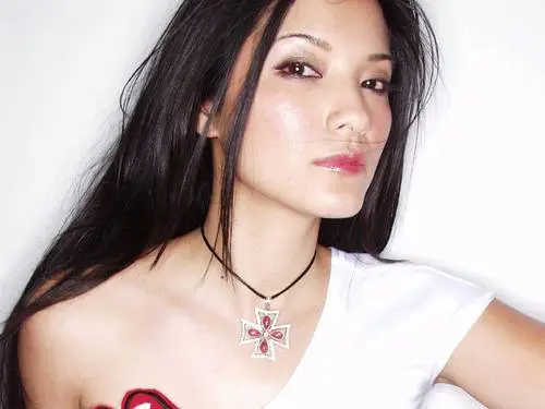 Kelly Hu White T-Shirt - idPoster.com
