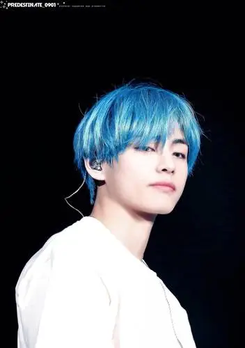BTS V Kim Taehyung blue hair desing | Tote Bag