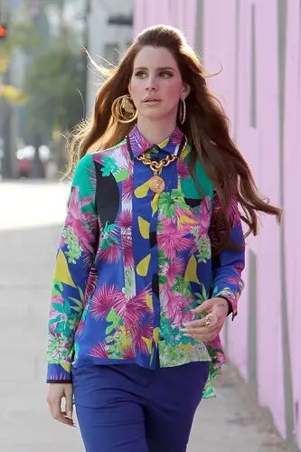 Lana Del Rey Men's Colored  Long Sleeve T-Shirt - idPoster.com