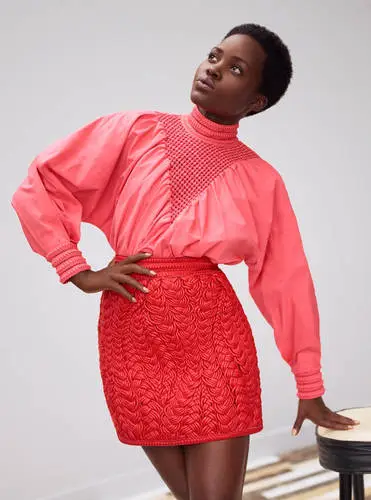Lupita Nyong'o Women's Colored  Long Sleeve T-Shirt - idPoster.com