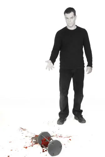 Matt Damon White Tank-Top - idPoster.com
