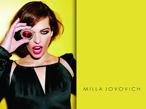 Milla Jovovich Men's Colored T-Shirt - idPoster.com