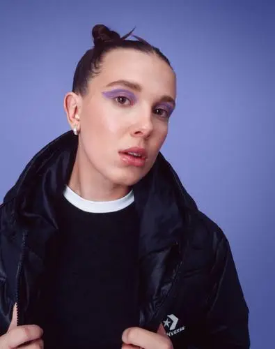 Millie Bobby Brown Men's Colored T-Shirt - idPoster.com