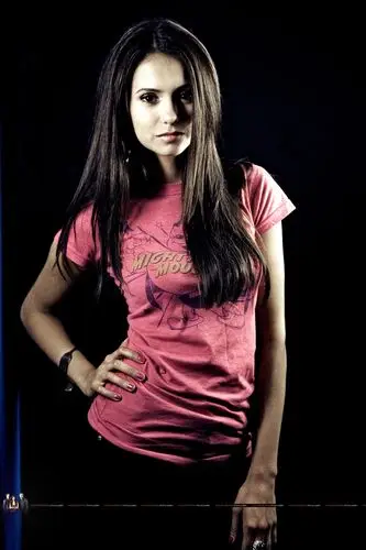 Nina Dobrev White T-Shirt - idPoster.com