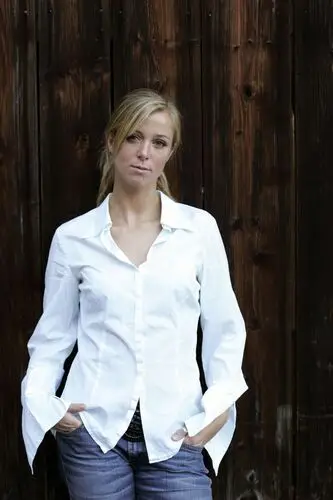 Nina Eichinger White T-Shirt - idPoster.com