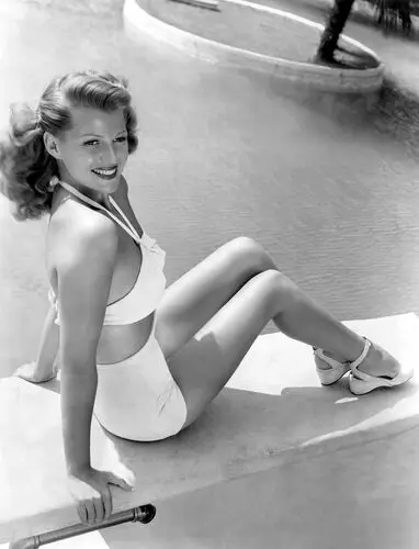 Rita Hayworth White Tank-Top - idPoster.com