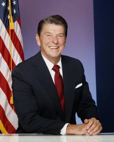 Ronald Reagan Men's Colored  Long Sleeve T-Shirt - idPoster.com
