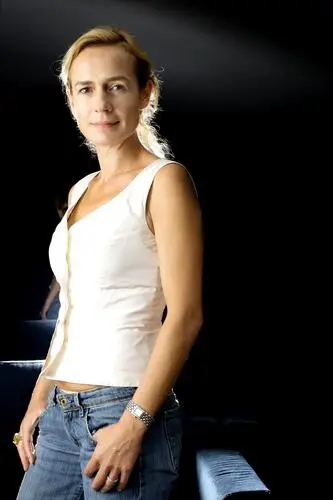 Sandrine Bonnaire White T-Shirt - idPoster.com