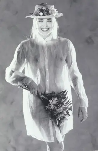 Sharon Stone White T-Shirt - idPoster.com