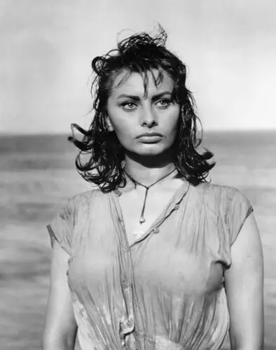 Sophia Loren Women's Colored T-Shirt - idPoster.com