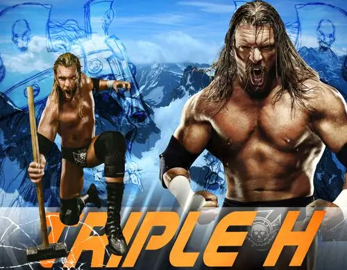 Triple H Men's Colored Hoodie - idPoster.com