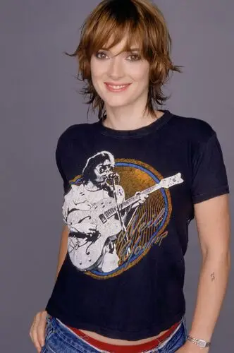 Winona Ryder White T-Shirt - idPoster.com