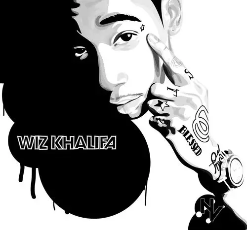 Wiz Khalifa White T-Shirt - idPoster.com
