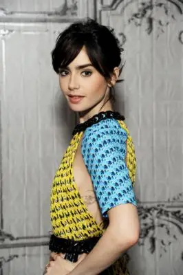 Lily Collins (events) Women's Colored Tank-Top - idPoster.com