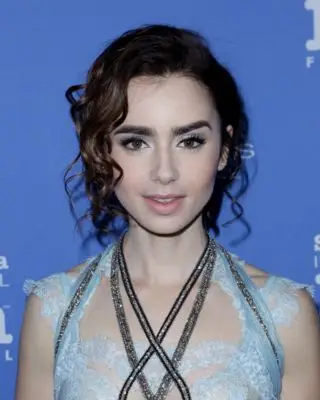 Lily Collins (events) Women's Colored Tank-Top - idPoster.com