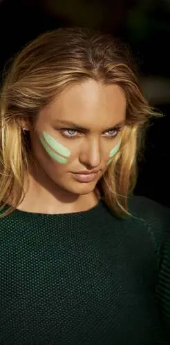 Candice Swanepoel Men's Colored  Long Sleeve T-Shirt - idPoster.com